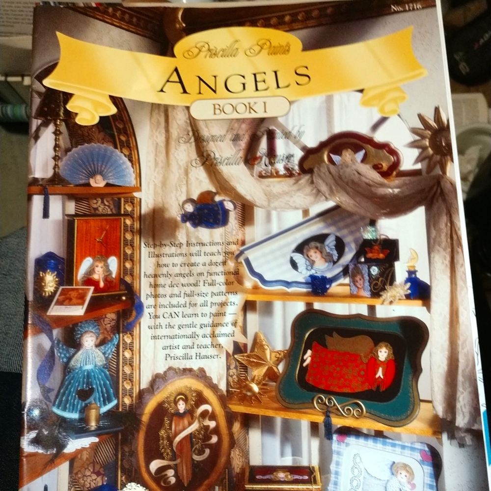 Priscilla Paints Angels Tole Painting Book 50 pgs